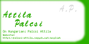 attila palcsi business card